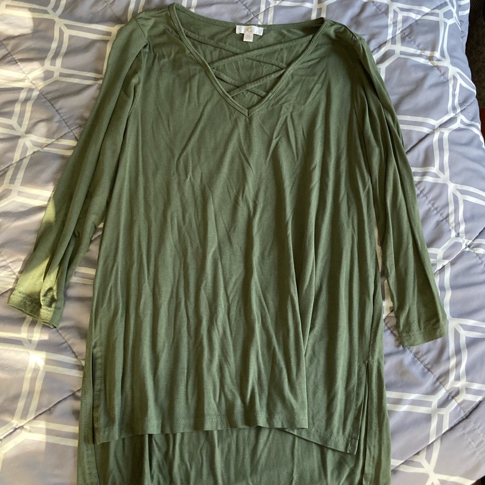 Olive Green Shirt Dress